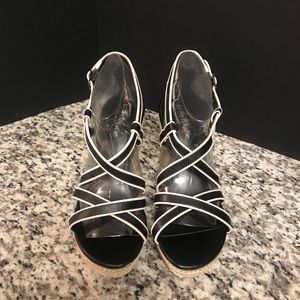 Kelly & Katie Two Tone with Jute Sandals